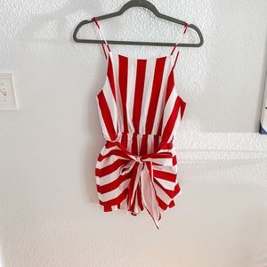 Red dress Boutique Red & White Romper